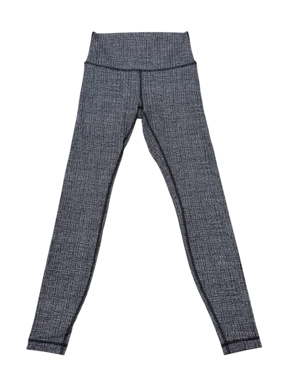 lululemon Leggings Women’s Size 6 Gray Black Patterned High Rise Yoga Workout